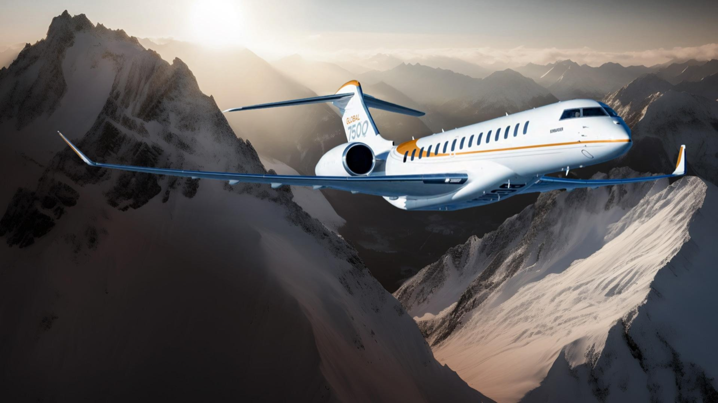 Avion d’affaires en vol — BRN Bernoulli Aviation